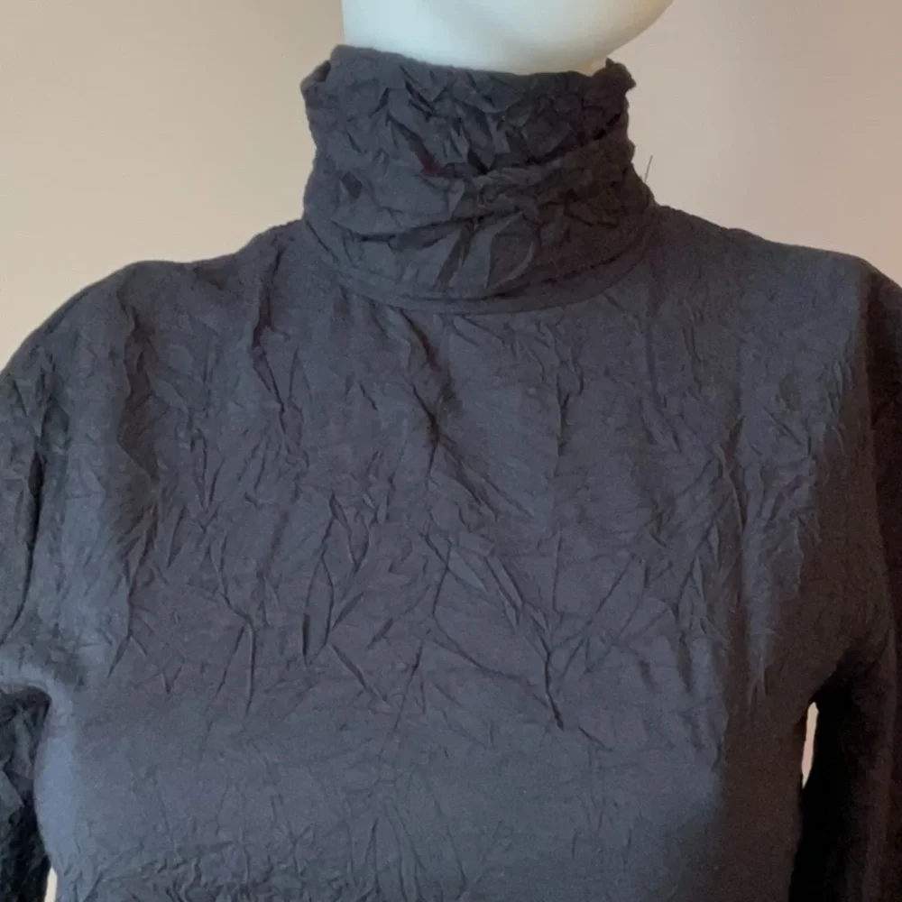Zara Crinkle Midi High Neck Dress - Picture 8 of 14